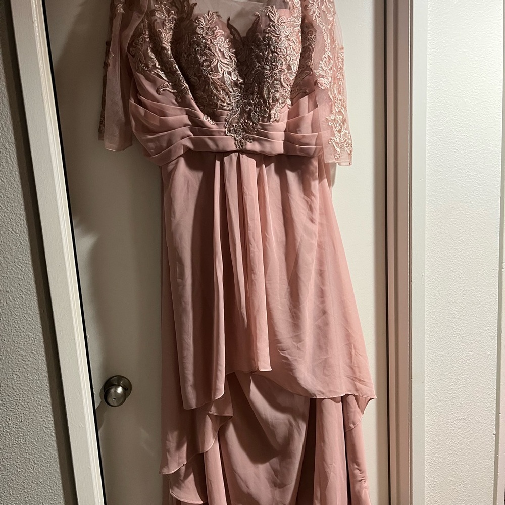 Blush Lace Bridal Gown